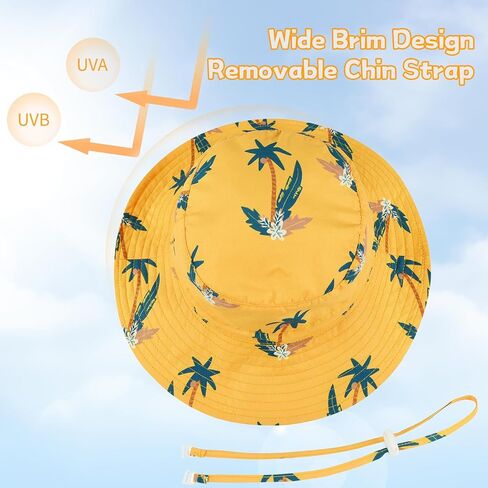 Baby Boy and Girl Sun Hat with UPF 50+ Summer Protection Stylish Bucket Hat for Kids Toddler Baby Hats Perfect for Beach Days in Kuwait
