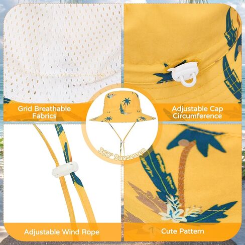 Baby Boy and Girl Sun Hat with UPF 50+ Summer Protection Stylish Bucket Hat for Kids Toddler Baby Hats Perfect for Beach Days in Kuwait