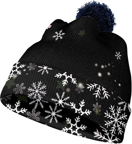 Kids Beanie Winter Pompom Soft Knitted Hat High Elasticity Caps for Girls Boys in Kuwait