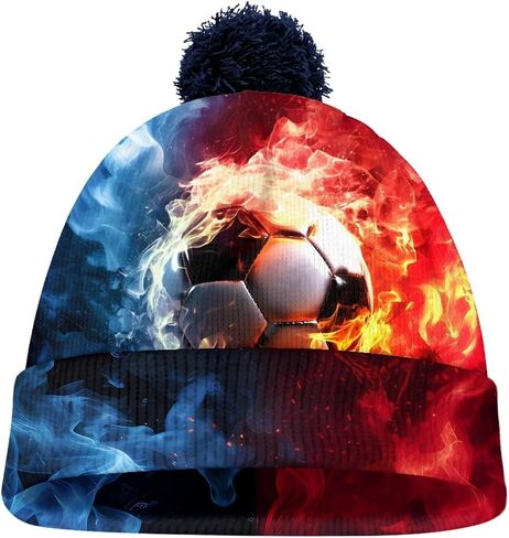 Kids Beanie Winter Pompom Soft Knitted Hat High Elasticity Caps for Girls Boys in Kuwait