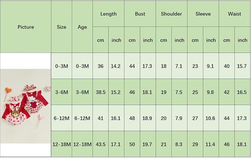 MoZiKQin Baby Girl Valentines Day Outfit Newborn Romper Dress Love Heart Print Long Sleeve Ruffle Skirt Jumpsuit+Headband in Kuwait