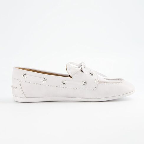 CUSHIONAIRE Anchor Lightweight Boat Shoes for Women | Slip-On Moccasin Loafers with Nautical Design | Wide Widths Available in Saudi Arabia