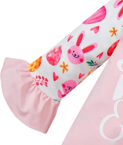 Mommy's New Man 2PCS Newborn Baby Girl First Valentines Day Romper Ruffle Heart Bell Bell Suit مع عصابة رأس in Kuwait