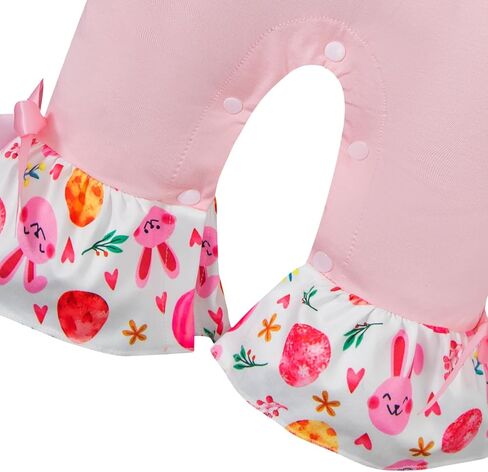 Mommy's New Man 2PCS Newborn Baby Girl First Valentines Day Romper Ruffle Heart Bell Bell Suit مع عصابة رأس in Kuwait