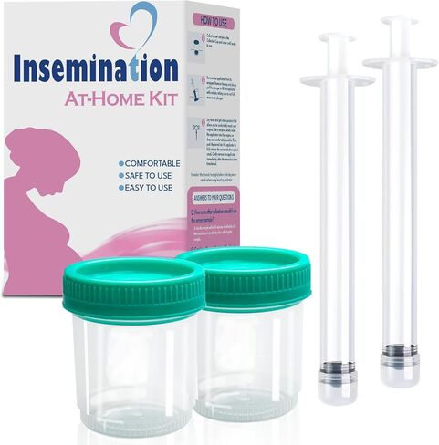 Insemination Kit at Home for Natural Conception - Fertility Support for Women and Families, Includes 2 Applicators & 2 Collection Cups in Kuwait
