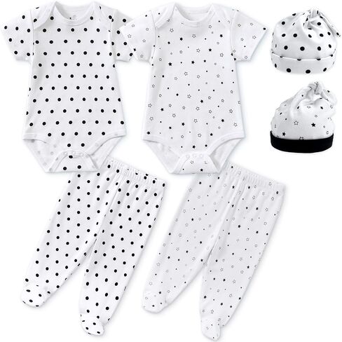 Jimonda Baby BodySuit Set Boys BodySuit Girl 6-Piece Pants Set Infant Toddler Baby Sets in Saudi Arabia