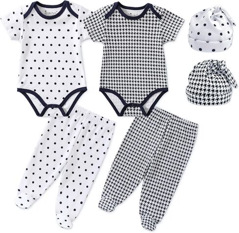 Jimonda Baby BodySuit Set Boys BodySuit Girl 6-Piece Pants Set Infant Toddler Baby Sets in Saudi Arabia