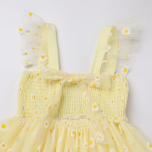 Ibtom Castle Baby Girls Tutu Dress Flutter Square Neck Neck Requins equins Princess Tulle Birthday Party Dress in Kuwait