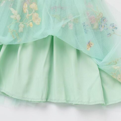 Ibtom Castle Baby Girls Tutu Dress Flutter Square Neck Neck Requins equins Princess Tulle Birthday Party Dress in Saudi Arabia