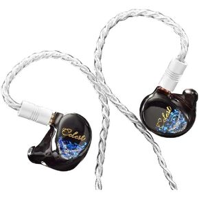 HiFiGo Kinera Celest Plutus Beast 1 BC+1 BA+1 SPD in-Ear Monitors, Bone-Conduction Driver IEMs in-Ear Earphones with Hand-Painted Faceplate and Rich Smooth Tuning (Blue, 3.5mm)