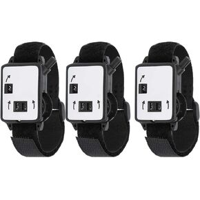 VBESTLIFE 3Pcs Golf Score Counter Plastic Compact Watch Manual Type Portable Wristband Golf Stroke Counter Score Keeper Golf