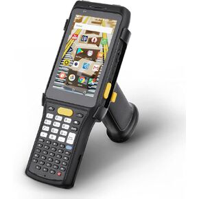 MUNBYN 2024 New Android Barcode Scanner, Android 11 PDA, Zebra Scanner 4750MR, Mid Range Inventory Scanner with Number Pad & Pistol Grip, 2D QR Code, IP65 Rugged NFC 4G Wi-Fi Handheld for Warehouse