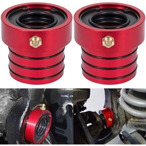 Front Axle Tube Seal Pair MG21103 Dana 30/44 Fit For Jeep Cherokee 1984-2001 / Grand Cherokee 1984-2001 / TJ 1997-2006 / Wrangler 1987-2018 (Except 1996) 2PCS Red