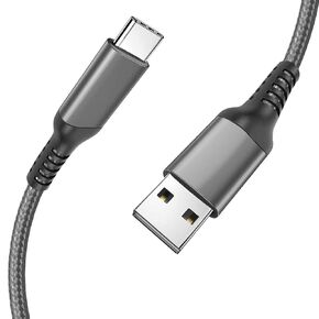 15FT USB Type C Charging Cable Blue, Long Android Auto Cable, USB A to USB C Quick Charge Cord for iPhone 15/15 Pro/15 Plus/15 Pro Max,Samsung Galaxy S24 A15 S23 S22 S21 S10 S9 S9+,Moto Z4 Z3
