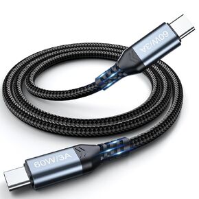 USB C to USB C Cable 6.6ft - USB C Charger Cable Type C Charging Cable Cord Fast Charging USBC to USBC Cable Compatible with iPhone 15/15 Plus/Pro/Pro Max/iPad Pro/AirPods Pro 2 Galaxy S23