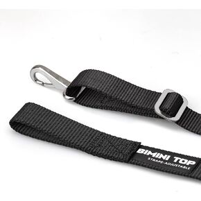 Adjustable Bimini Boat Top Straps,One Hooks 38"~70"Marine Awning Webbing Straps,with 316 Stainless Stee Heavy Duty Snap Hooks,Boat Awning Hardware Accessories,Premium Boat Canopy Nylon Strap,Pack of 2