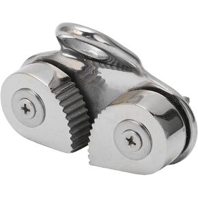 Cam Cleat, Stainless Steel Cam Cleat Leading Ring 3 To 15mm Rope Rust Proof 16mm High Load Exquisite Workmanship Flared Entry for Boat