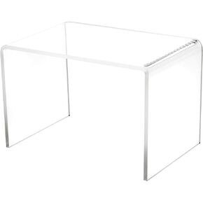 Plymor Clear Acrylic Rectangular Display Riser, 9 inch Height x 13.5 inch Width x 9 inch Depth (1/4 inch Thick)