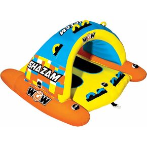WOW Shazam Inflatable boating towable 1-2 person riders with 1-year warranty