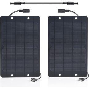 Soshine Mini Solar Panel - USB Solar Panel Charger 5v 6w with High Performance Monocrystalline for Camera,Water Pump,Small Fan,Bicycle,Power Bank,Camping Lanterns