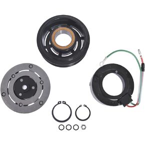 AC Compressor Clutch Kit Pulley Coil Plate Replacement for Ram 1500 1996-2002