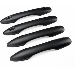Car Door Handle Cover Protector Compatible for 2018-2023 2024 2025 Toyota Camry Accessories Compatible for Toyota Corolla 2024 2023 2022-2020 (with 2 Smart Key Holes, Carbon Fiber)