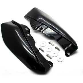 MZS Mid Frame Air Deflector, 2009-2023 Touring Accessories Heat Shield Cover Black Left Right Set Compatible with Electra Glide | Road Glide | Street Glide | Road King