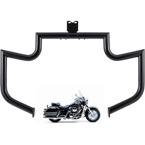 1.5" Crash Bar Engine Guard Highway Freeway Bar for Kawasaki Vulcan 1500 VN1500 VN1500D VN1500E VN1500N Classic (Black)
