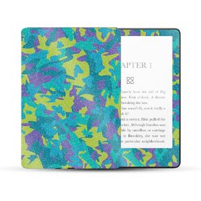 MightySkins Glossy Glitter Skin Compatible with Amazon Kindle Paperwhite 5 6.8-inch 11th Gen (2021) Full Wrap - Summer Camouflage | High-Gloss Glitter Finish | Easy to Apply | Made in The USA