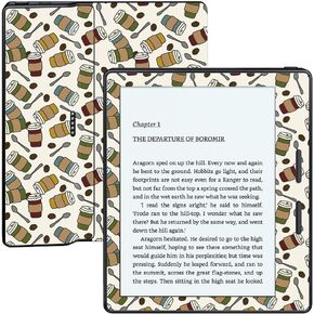 MightySkins Skin Compatible with Amazon Kindle Oasis 6" (8th Gen) wrap Cover Sticker Skins Coffee