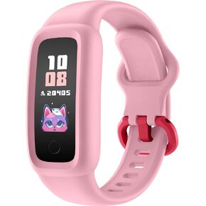 BIGGERFIVE Vigor 2 Kids Fitness Tracker Watch for Girls Boys Ages 5-12, IP68 Waterproof, Activity Tracker, Pedometer, Heart Rate Sleep Monitor, Calorie Step Counter Watch