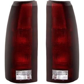 مصابيح أضواء خلفية WESIGAO لـ 1988-1998 Chevy/GMC C/K 1500 2500 3500 Silverado Yukon Suburban Tahoe 1999-2000 CADILLAC ESCALADE 1992-1994 CHEVROLET BLAZER (أحمر بدون مصابيح) in Kuwait