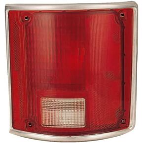 For Chevy Blazer Rear Tail Light Lens 1973-1991 Driver Side w/Chrome Trim GM2800122 | 5968329