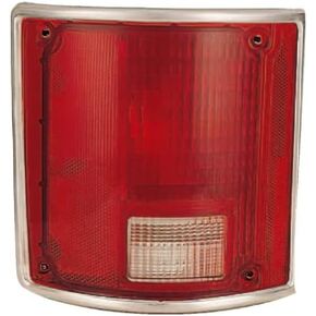 For Chevy Blazer Rear Tail Light Lens 1973-1991 Driver Side w/Chrome Trim GM2800122 | 5968329