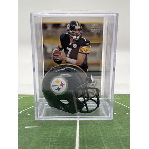 Pittsburgh Steelers NFL Helmet Shadowbox w/Ben Roethlisberger card