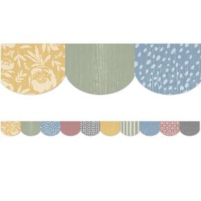 Teacher Created Resources Classroom Cottage Scalloped Die-Cut Border Trim (TCR7182)