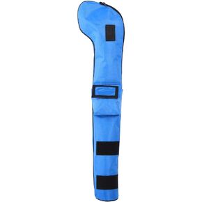 Golf Club Bag, Children Soft Foldable Golf Club Bag Nylon Portable Waterproof for Outdoor Practice Training(Blue) Golf