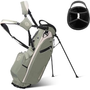 Golf Bag for Men Travel Club Stand Ball Cart Support Pole Vessel Pouch Camo Stand Gifts Airlines for Women Clearance Womens Small Lightweight Golf Bag Organizer Storage. 4 Way Dividers.