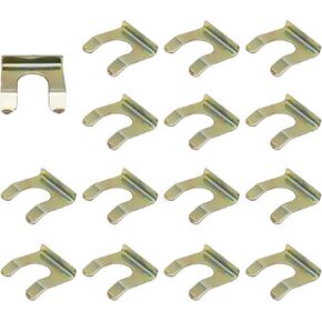 15PCS Brake Line Retainer, U Shape Metal Brake Hose Bracket Parking Brake Cable Clip, Replacement Hose Retaining Clip for Cars Trucks Motorcycles Vehicles Parts