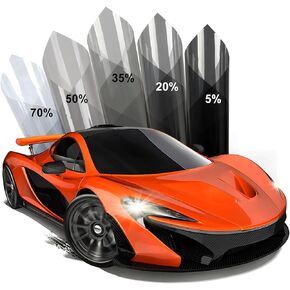 Window Tint Film for Cars Privacy Protection Automotive Film 50% VLT Nano Ceramic Car Winodw Tint Front Windshield Heat Glare UV IR Rays Block Scratch Resistance 24" x15ft