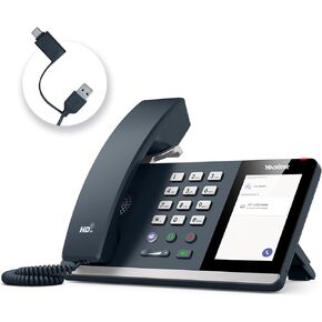 Yealink MP45 USB Desk Corded Phone Handset for Office Work,Certified by Microsoft Teams Skype for Business System,More Cost-Effective Than Yealink MP50,Connected&Powered by Computer via USB-A/C Cable