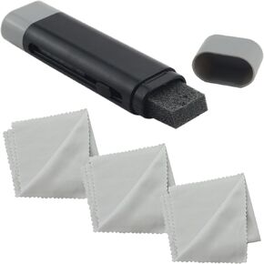 Guitar Strings Cleaner Rust Removal Pen Dual Head Guitar Stringer Care Tool with 3PCS Guitar Cloths Microfiber Polishing Cloth