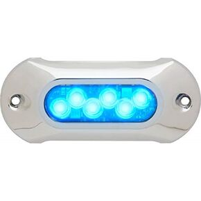 Attwood 66UW06B-7 Lightarmor Ultra-Bright Underwater Light, Sapphire Blue, 6-LED HPX 2,750 Lumen