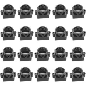 20 Pieces M12 20MM Hole Spacing Interface Plastic CCTV Security Camera Lens Holder Board Lens Holder Board Module Lens Mount Connector, Black