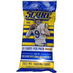 2022 Score Football Trading Cards Cello Value Fat Pack (40 Cards)