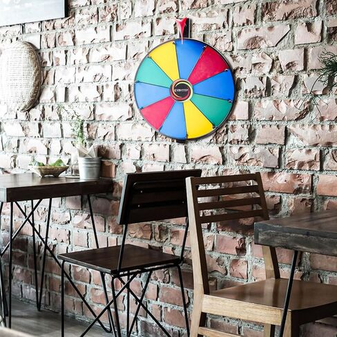 عجلة جائزة 12 بوصة ذات 10 فتحات، عجلة دوارة مع قلم مسح جاف وممحاة للمتعة العائلية والمعارض التجارية والكرنفالات الاحتفالية in Kuwait