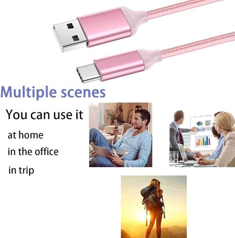 15FT USB Type C Charging Cable Blue, Long Android Auto Cable, USB A to USB C Quick Charge Cord for iPhone 15/15 Pro/15 Plus/15 Pro Max,Samsung Galaxy S24 A15 S23 S22 S21 S10 S9 S9+,Moto Z4 Z3 in Saudi Arabia
