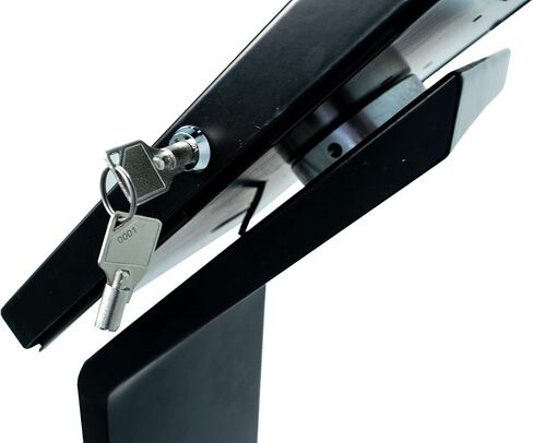 حامل أرضي Premium Kiosk - كشك حامل أرضي بقفل CTA - IPad الجيل العاشر 10.9 بوصة - IPad 7/8/9 Gen 10.2 بوصة - IPad Pro 11 بوصة - IPad 5/6 Gen - Surface Go - Galaxy Tab S5E والمزيد - أسود (باد-باراف) in Saudi Arabia
