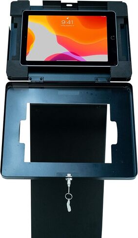 حامل أرضي Premium Kiosk - كشك حامل أرضي بقفل CTA - IPad الجيل العاشر 10.9 بوصة - IPad 7/8/9 Gen 10.2 بوصة - IPad Pro 11 بوصة - IPad 5/6 Gen - Surface Go - Galaxy Tab S5E والمزيد - أسود (باد-باراف) in Saudi Arabia