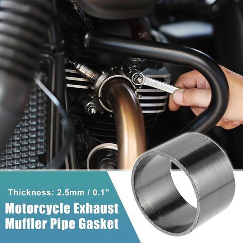uxcell 50mm ID 50mm OD Universal Exhaust Muffler Pipe Gasket Motorcycle Exhaust Gaskets Graphite Seal Ring Repair Replacement for Dirt Pit Motocross in Kuwait